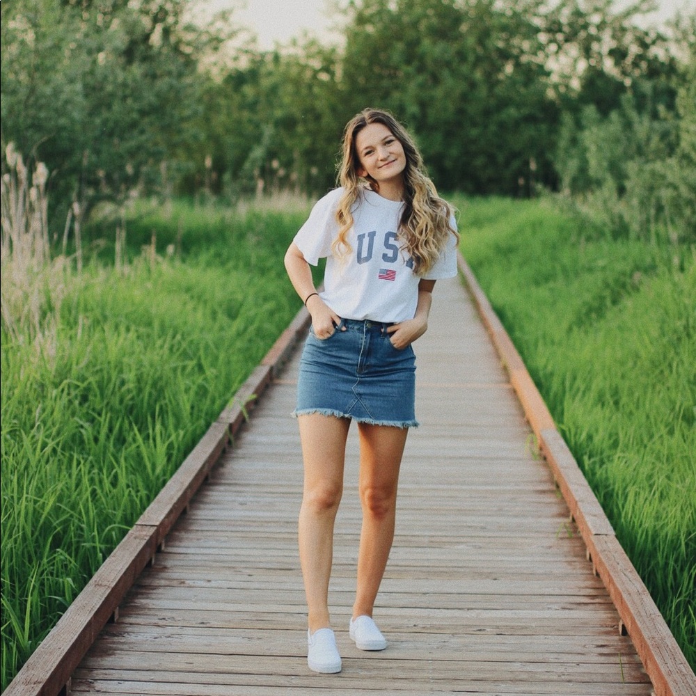 Boohoo Jean Skirt